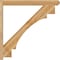 Ekena Millwork Merced Craftsman Rough Sawn Outlooker, Western Red Cedar, 6"W x 48"D x 48"H OUT06X48X48MRC04RWR - alternate 4